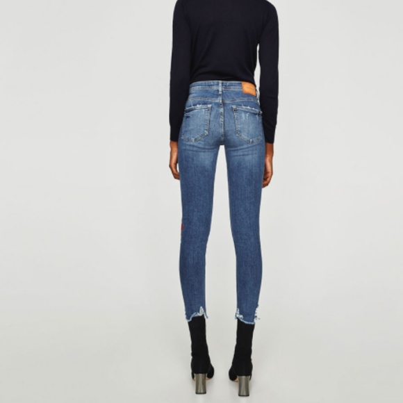 ZARA Low-rise Jeans:Blue, US 8/EUR 40 - Picture 2 of 6